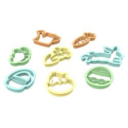 MOLDES SPRING PARA ARENA/PLASTILINA (8 ud.)