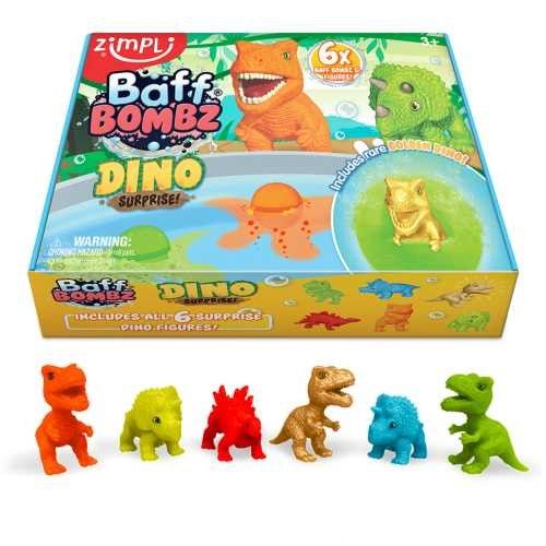 Pack 6 bombas de baño dino