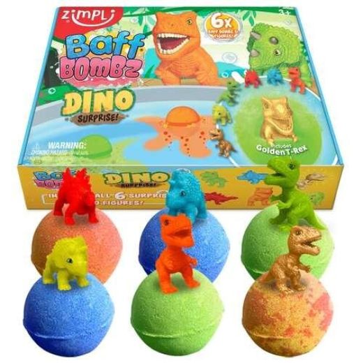 Pack 6 bombas de baño dino
