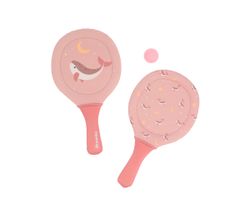 Palas de playa neopreno ballenas rosas