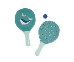 Palas de playa neopreno ballenas verdes