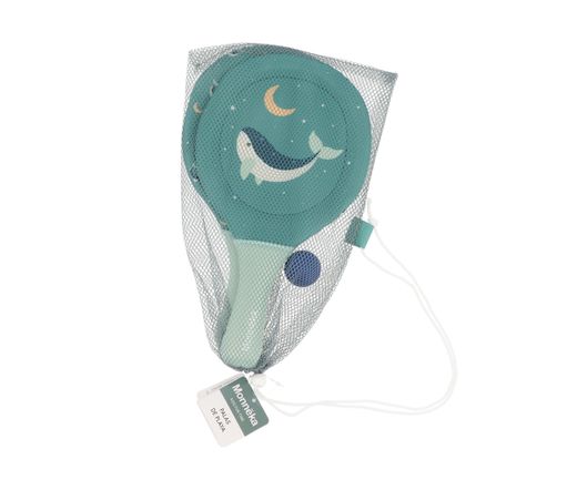 Palas de playa neopreno ballenas verdes