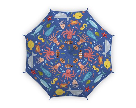 Paraguas Animales del Mar Mágico 84 cm