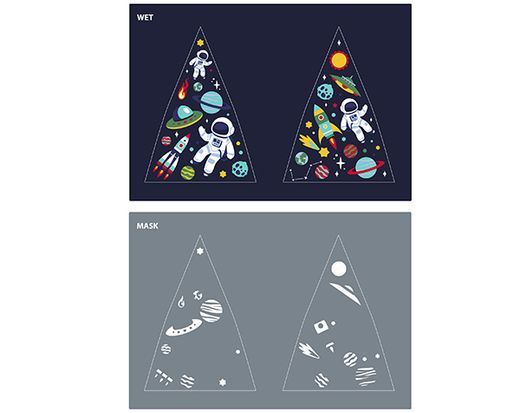 Paraguas Espacio Mágico 84 cm
