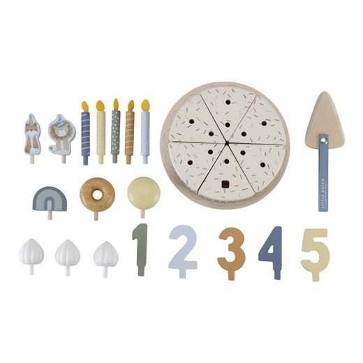 Pastel de cumpleaños azul Little Dutch