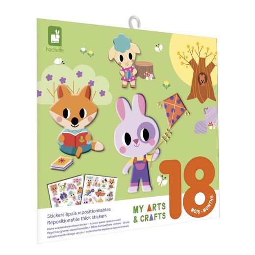 Pegatinas gruesas reposicinables animales