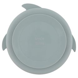 Plato con compartimentos de silicona con ventosa -Sr.Tiburón