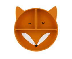 Plato 3 Compartimentos Silicona con Ventosa Sr.Zorro  Trixie