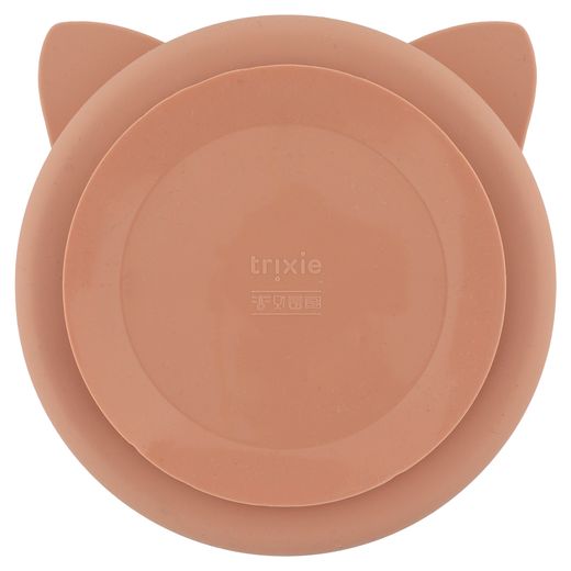 Plato compartimentado de silicona con ventosa - Sra.Gato