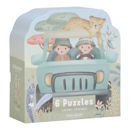 Puzzle 6 en 1 safari friends