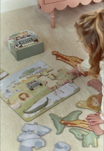 Puzzle 6 en 1 safari friends