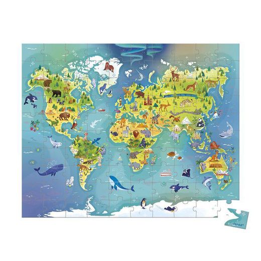 Puzzle del mundo 100 piezas