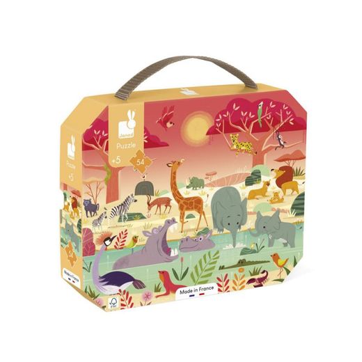 Puzzle la reserva de animales 54 piezas