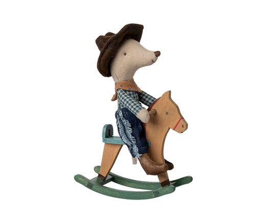 Ratón vaquero en caballito balancín, Hermano menor