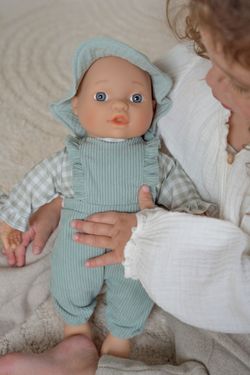 Ropa de muñecas cuadros verdes Little Dutch