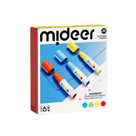 Rotuladores lavables 6 colores