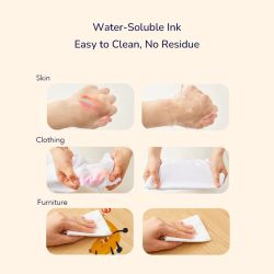 Rotuladores lavables doble punta 12 colores