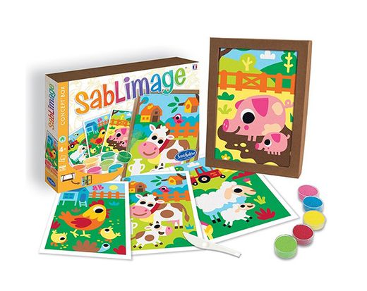 Sablimage animales granja