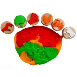 Sello de Madera Granja (6uds)