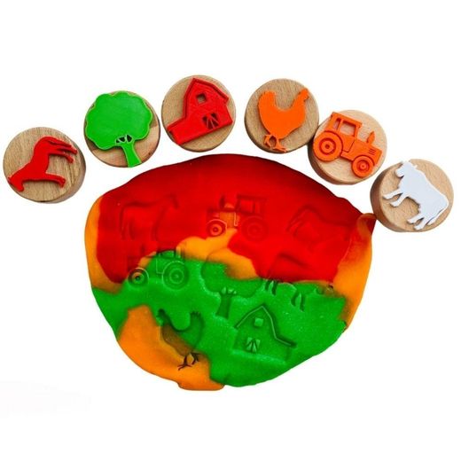 Sello de Madera Granja (6uds)