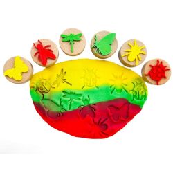 Sello de Madera Insectos (6uds)