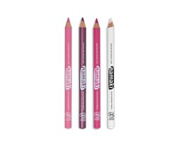 SET 4 LAPIZ FINO MAQUILLAJE NAMAKI PURPURA-FUCSIA-ROSA-BLANCO