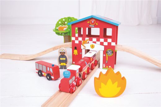 Set de Tren Estación de Bomberos