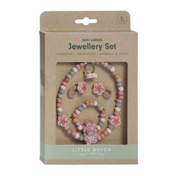 Set joyería madera Flores