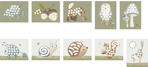 Set pintura de dedos Forest