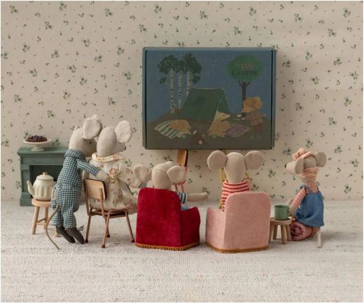 Silla plegable, Ratón - Rojo