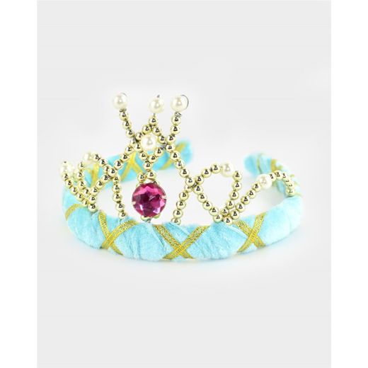 Tiara de Terciopelo Azul
