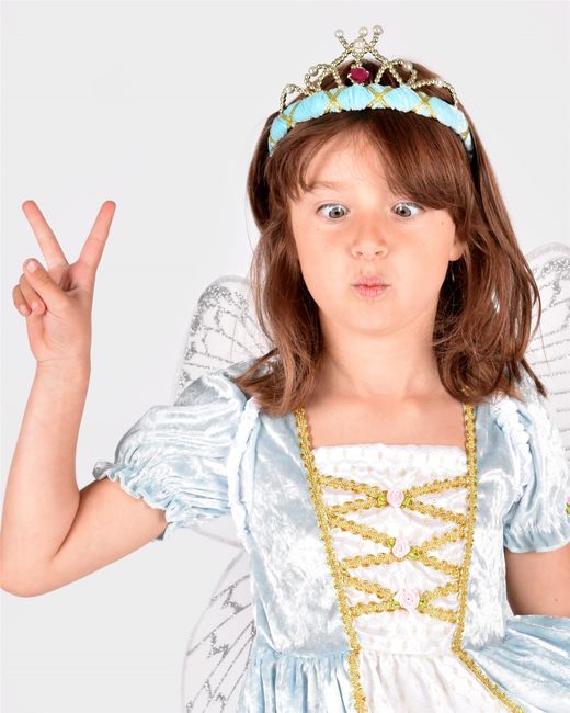 Tiara de Terciopelo Azul