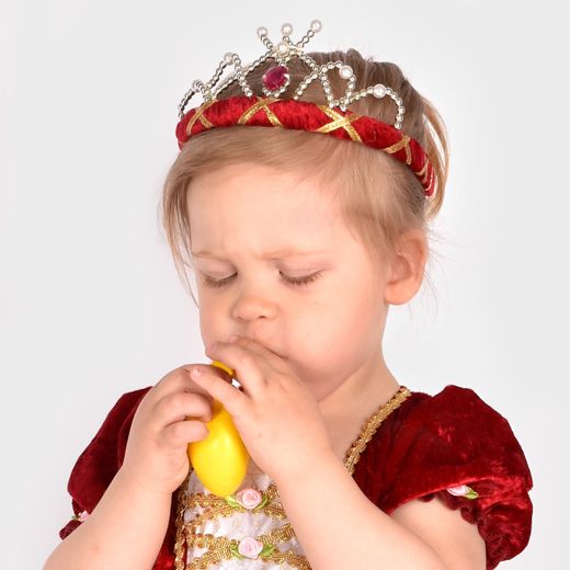 Tiara de Terciopelo Roja