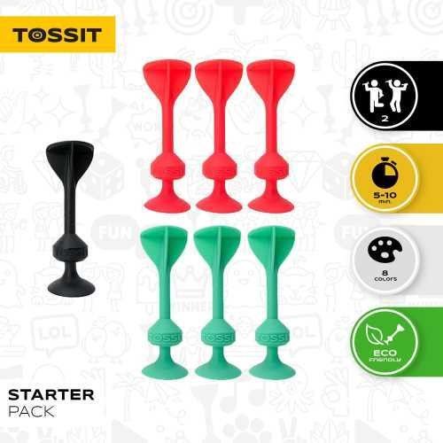 TOSSIT 7 DARDOS SILICONA STARTER ROJO + VERDE
